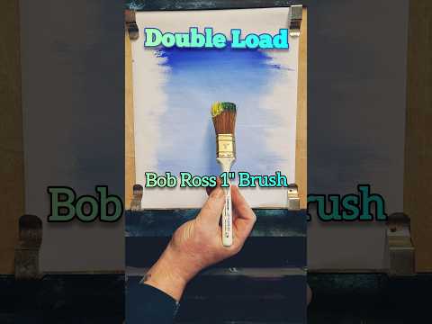 Bob Ross 1 inch brush EASIEST WAY TO PAINT #bobross #shortsart