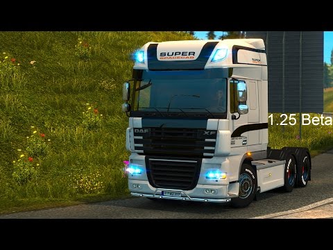 Euro Truck Simulator 2 [Beta 1.25] DAF XF 105 + Features and Improvements