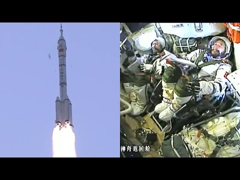 Long March 2F launches Shenzhou-11 (神舟十一号)