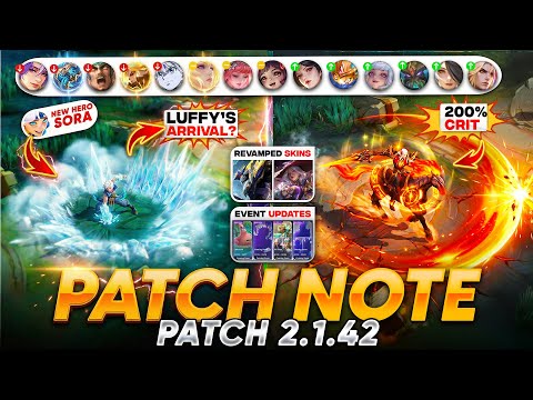 BIG UPDATE IS HERE | NEW HERO SORA | 16 HERO BUFFS | BATTLEFIELD ADJS & MASSIVE BALANCE CHANGES