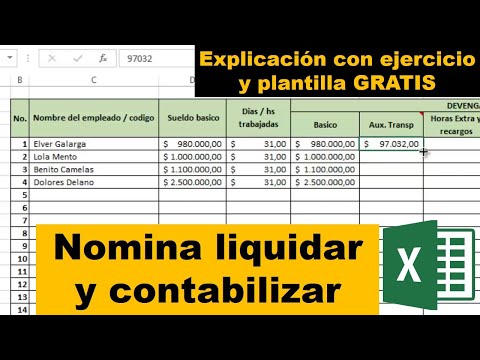 , title : 'Como LIQUIDAR y CONTABILIZAR NOMINA en EXCEL con plantilla GRATIS'