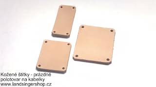 Kožený štítek prázdný