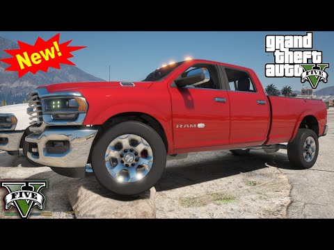 GTA 5 Mods - NEW - 2020 RAM 2500 LARAMIE LONGHORN Edition (LSPDFR)