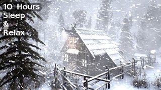 UNFORGIVING MONTANA WINTER with RAGING BLIZZARD and SNOW STORM SOUNDS for Sleep 2025 #sleep