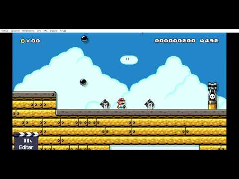 Super Mario Maker Nave de Larry Koopa en 4 versiones diferentes de Mario Bros