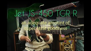 JET Guitars JS 450 Transparent Green (full demo)