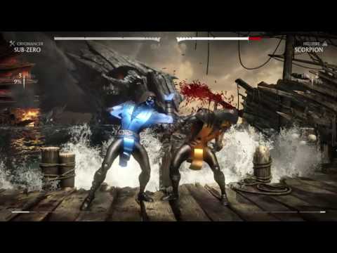 Mortal Kombat XL Sub-Zero(Blue Steel) vs Scorpion(Gold)
