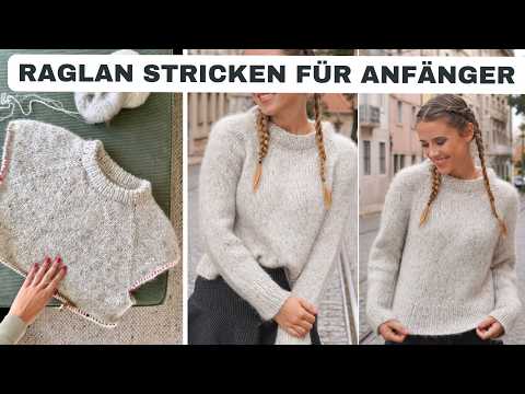 Raglan Pullover für Anfänger – Schrittanleitung zum Mitstricken