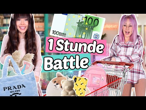 100€ und 1 Stunde Zeit 🛍 Shopping Challenge BFF Battle | ViktoriaSarina