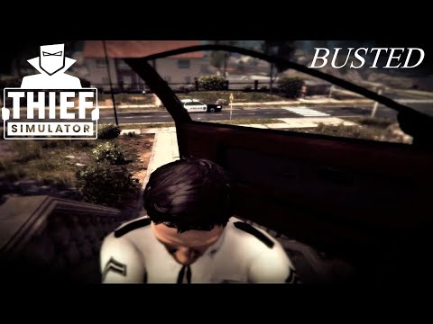 ( BUSTED)Thief Simulator Ep#3 Vinny wants us to break a car window at 104,We run in to a problem,🤣