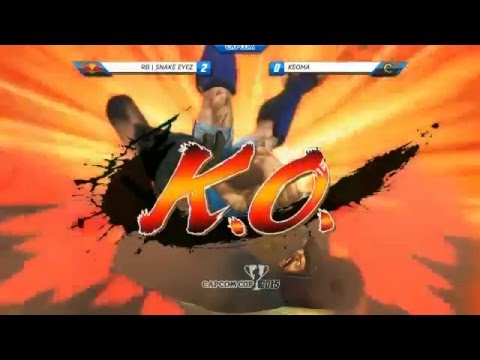 Capcom Cup 2015 - Snake Eyez vs Keoma - Capcom Cup 2015 Finals Top8 Losers