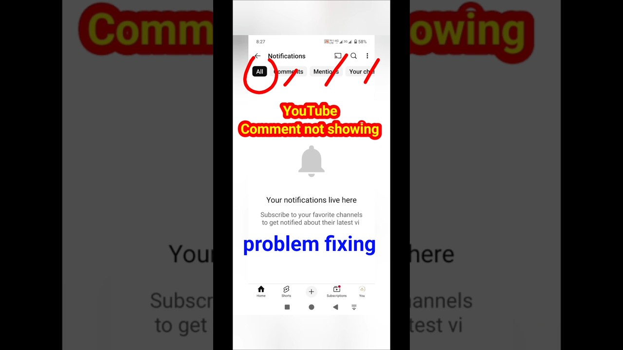 how to fix youtube comment not showing problem