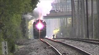 preview picture of video 'NKP 765 blasts through Westlake, OH - 05/12/2013'