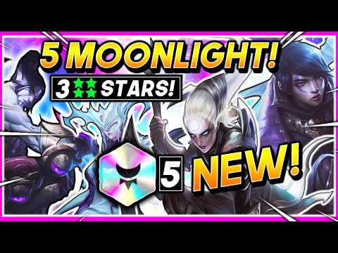 NEW *5 MOONLIGHT!* 3 ⭐⭐⭐⭐ CHAMPIONS?! - TFT SET 4 10.21 Teamfight Tactics FATES Guide PBE Comps