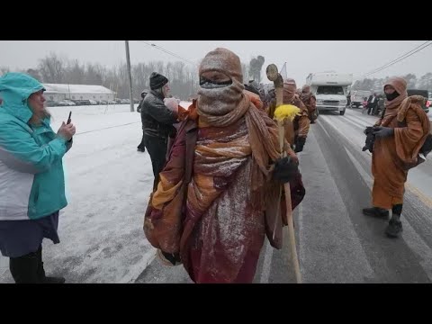 Where you can see the monks Walk for Peace in Richmond