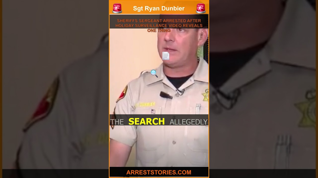 SHERIFFS SERGEANT ARRESTED AFTER HOLIDAY SURVEILLANCE VIDEO REVEALS ONE THING