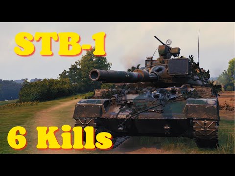 World of tanks STB-1 - 6,8 K Damage 6 Kills, wot replays