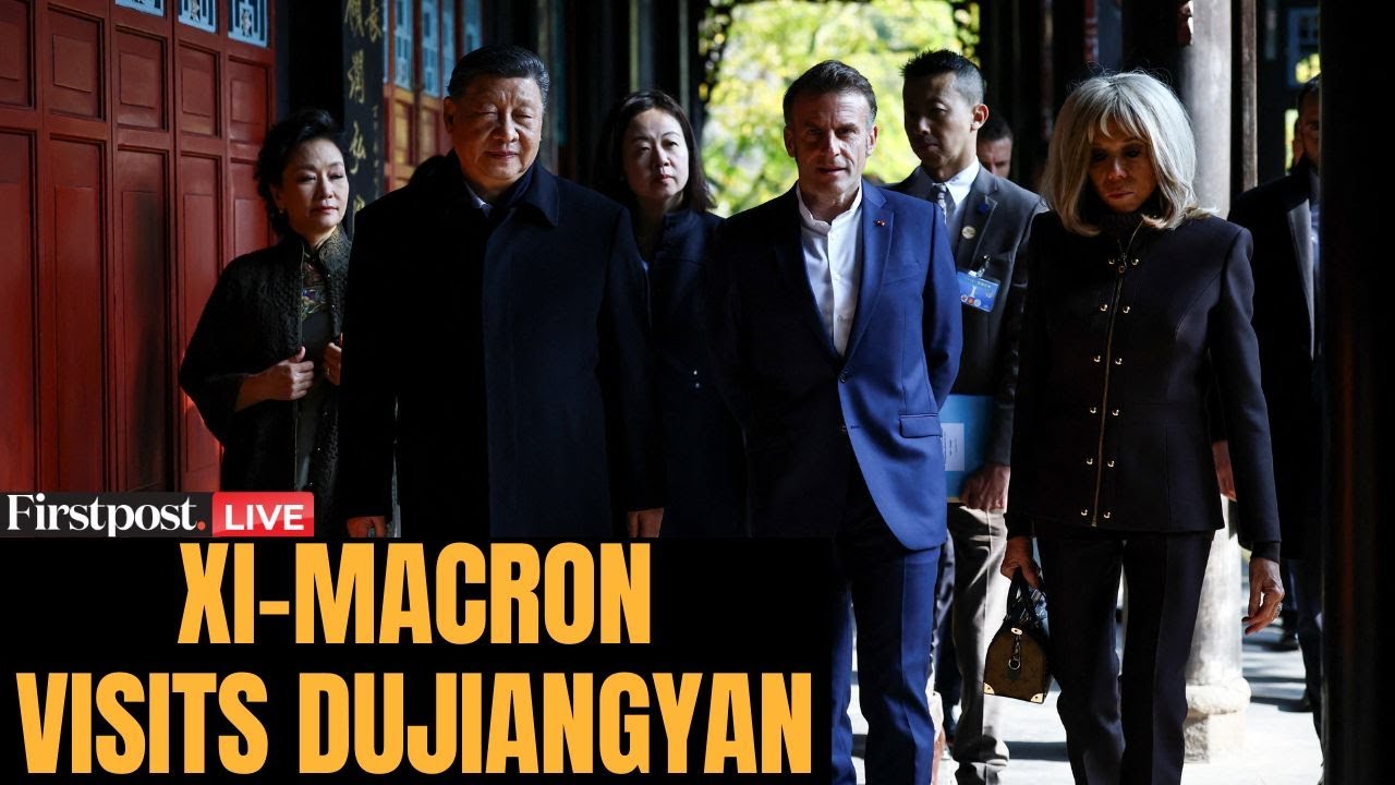 LIVE: Macron & Xi Visit Dujiangyan UNESCO Irrigation Site in Sichuan During China State Visit | N18G