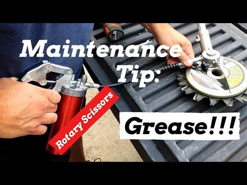 Primary Maintenance on Rotary Scissors: GREASE!!!