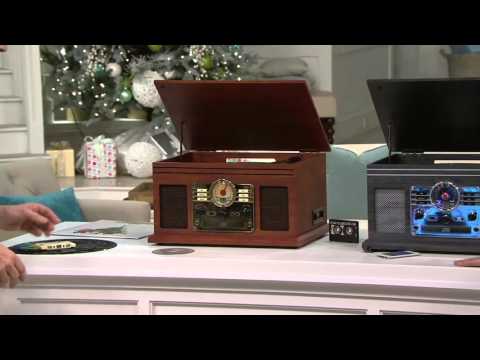 Victrola 6-in-1 Nostalgic Bluetooth Record Player with 3-Speed Turntable image 3