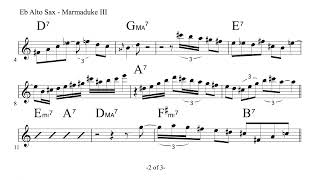 Charlie Parker on Marmaduke III -  Sept. 24, 1948
