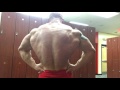 Ziegler Flexing Back after Workout