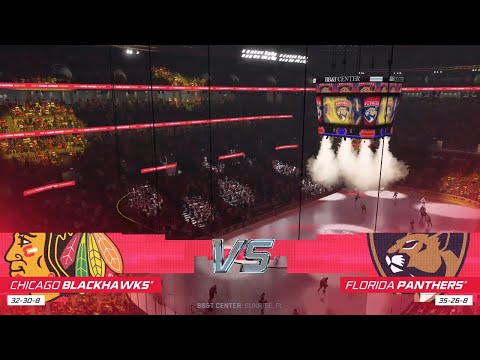 NHL 21 Full Match - Chicago Blackhawks vs Florida Panthers - Simulation
