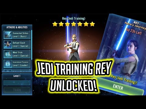 Jedi Training Rey Unlocked! - Rey's Hero's Journey Gameplay | Star Wars: Galaxy of Heroes