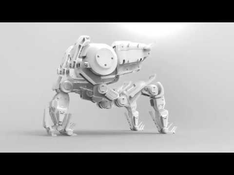 Drone Mecha CG Model Turntable