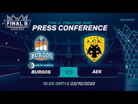 2020 Finalists Press Conference - Hereda San Pablo Burgos vs AEK