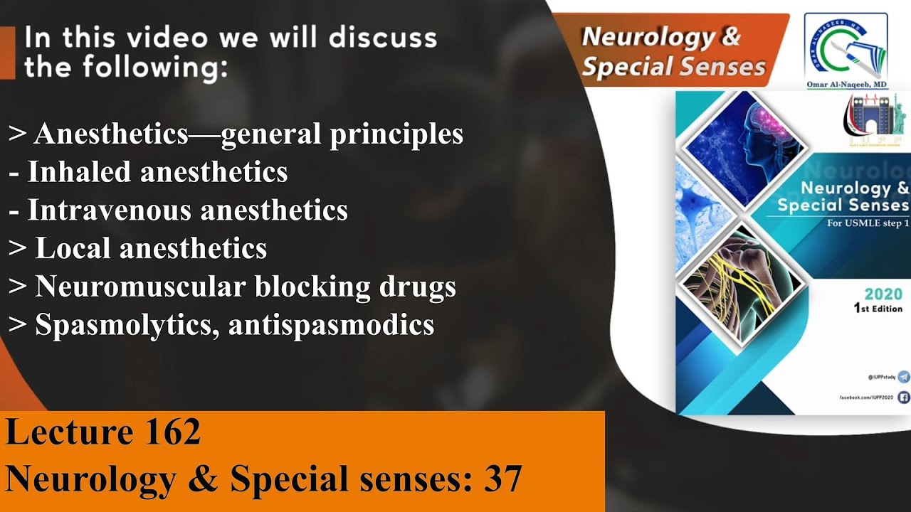 Inhaled, Intravenous and Local anesthetics | Neuromuscular blocking drugs | Antispasmodics