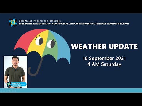 Public Weather Forecast Issued at 4:00 AM September 18, 2021