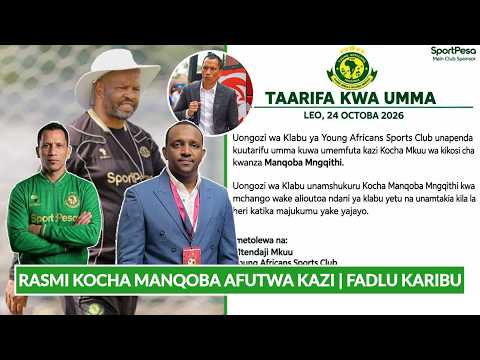 🔴#LIVE:RASMI YANGA YAMFUTA KAZI KOCHA MANQUBA | YANGA WATOA TAMKO MUDA HUU