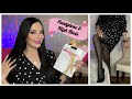 ASMR Sheer Stockings Tights High Heels Styling My New Black Dress With Pantyhose