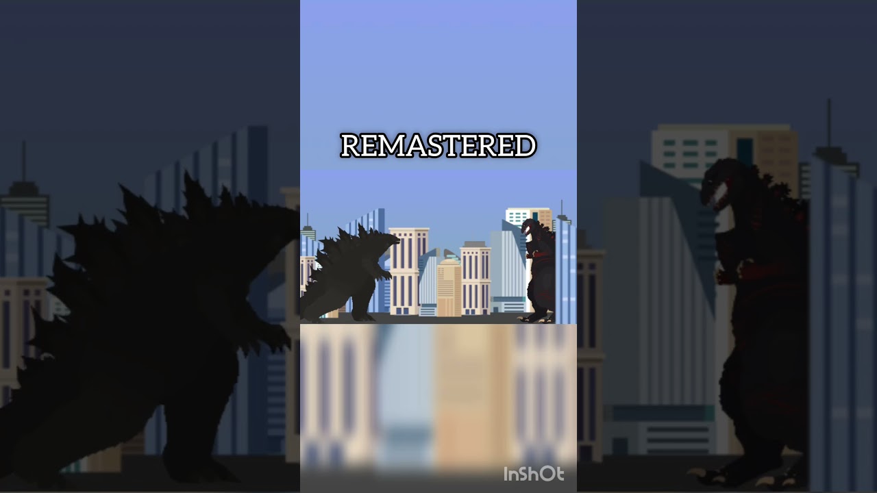 Original Vs Remastered Godzilla vs Shin Godzilla // Stick Nodes Pro //#animation#gojira#sticknodes