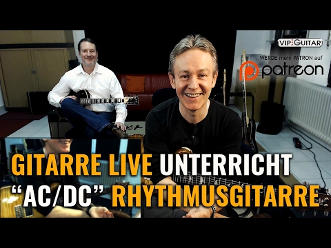 AC/DC Rhythmusgitarre - Live Unterricht - #1 Tipps und Übungen