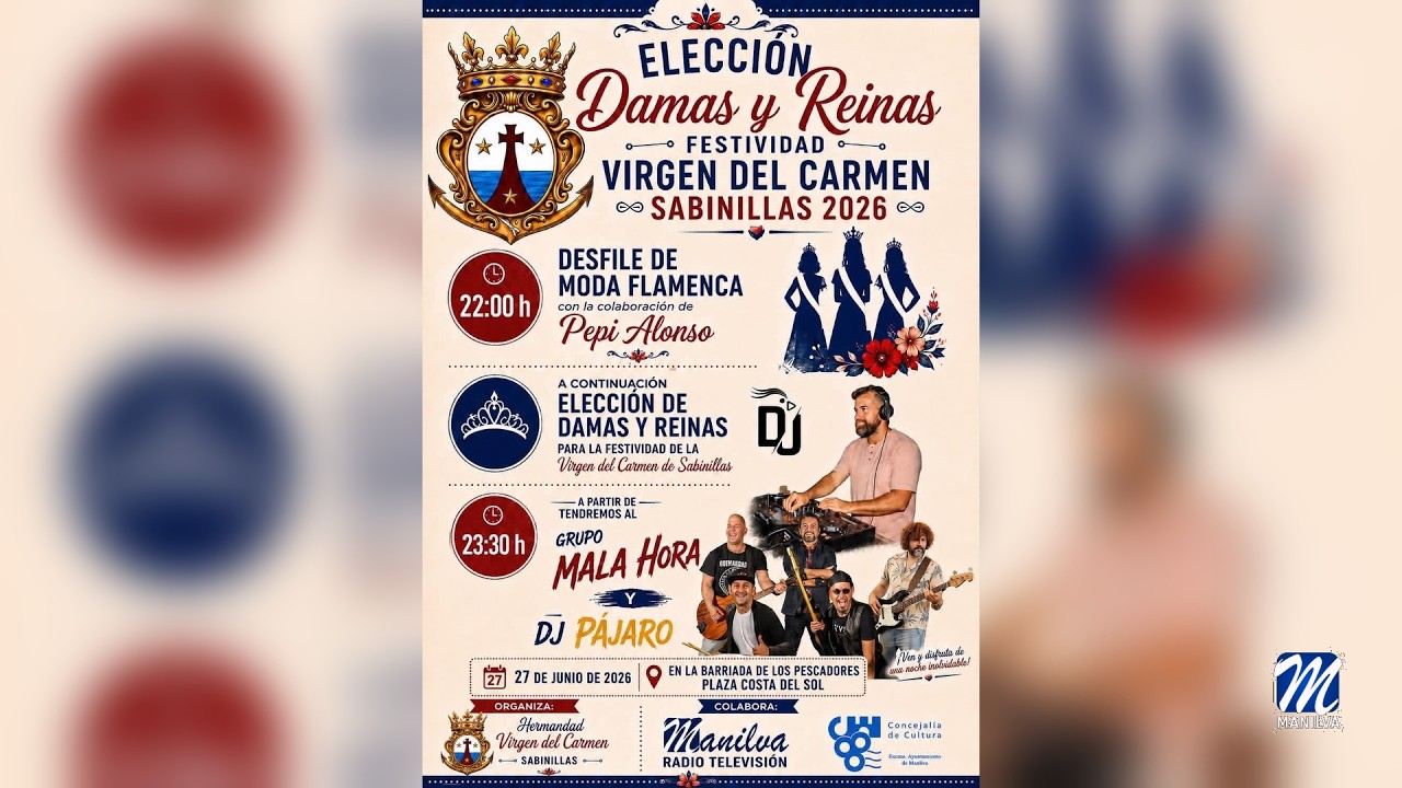 Reinas y damas del Carmen en Sabinillas