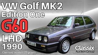 1990 VOLKSWAGEN GOLF MK2 G60 EDITION ONE LHD German Import Pearl Grey 3-dr. Current owner 21 years.