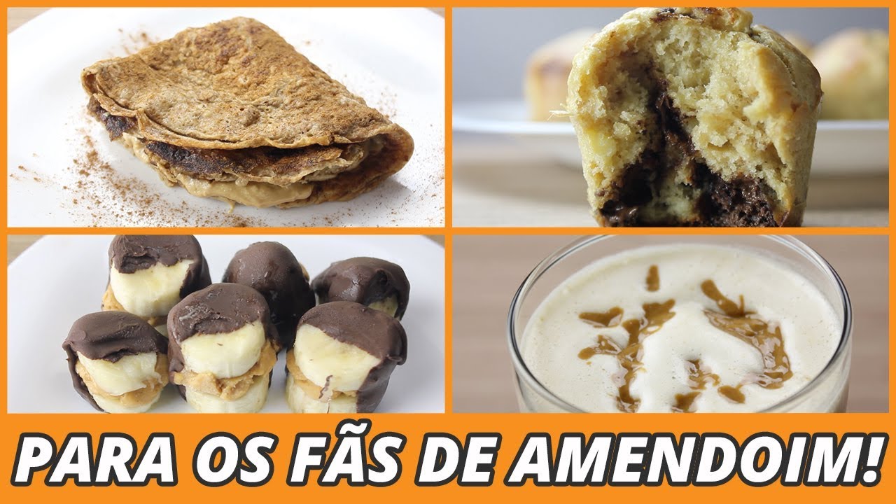 4 Receitas Fit Fáceis com Pasta de Amendoim