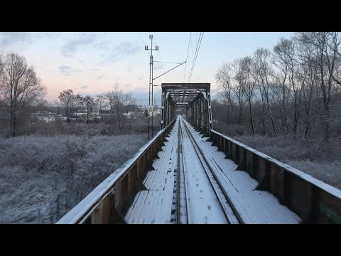Cabview 4K EN57-1282 Bielsko-Biała Główna - Kalwaria Zebrzydowska Lanckorona + sound - 17.01.2022