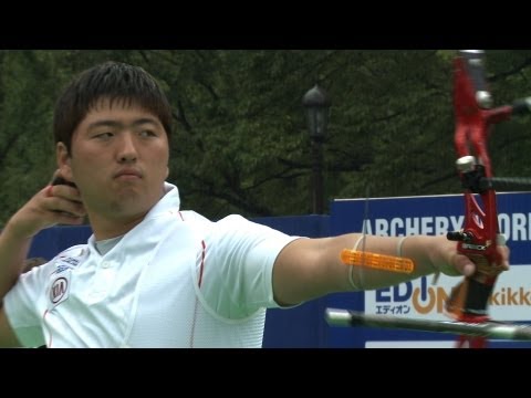 Larry Godfrey v Kim Woojin – recurve men quarterfinal | Tokyo 2012 Archery World Cup Final