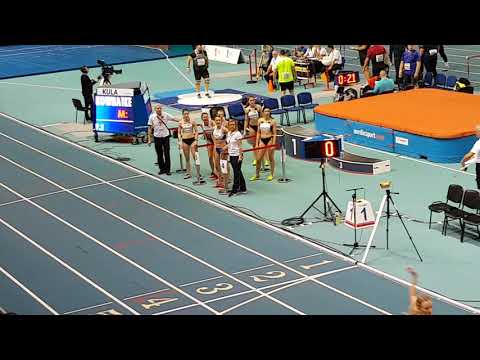 63 halowe mistrzostwa polski Toruń 4x200m kobiet bieg nr 1