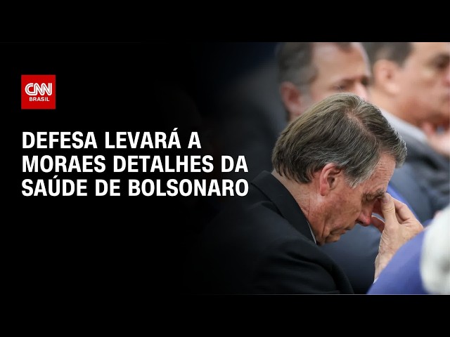 Defesa levará a Moraes detalhes sobre saúde de Bolsonaro | BASTIDORES CNN