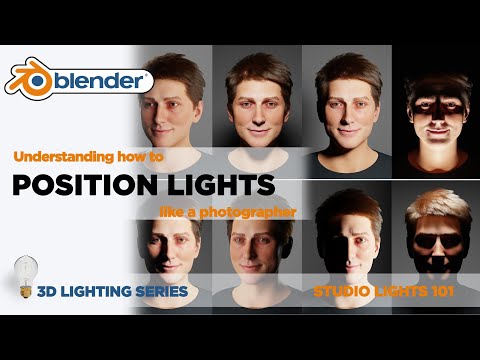 How to Position Studio Light in Blender (Blender Lighting 101 Series)