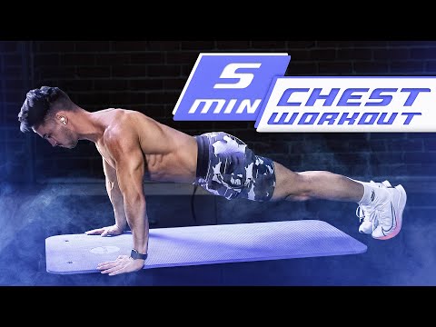 5 MINUTE CHEST WORKOUT (NO EQUIPMENT BODYWEIGHT WORKOUT)