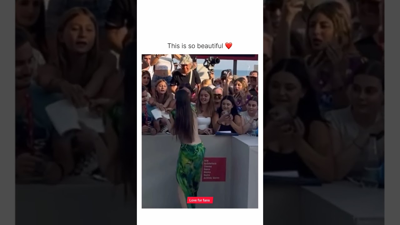 Love for fans | She is so beautiful