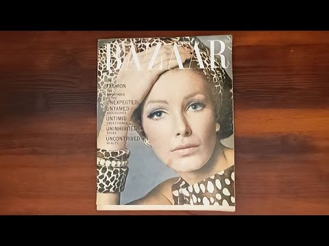 1965 August ASMR Magazine Flip Through: Harper's Bazaar w Richard Avedon, Vicki Hilbert
