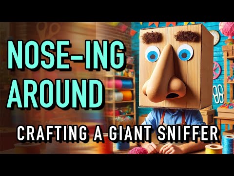 HOW TO MAKE A GIANT CARDBOARD NOSE HELMET