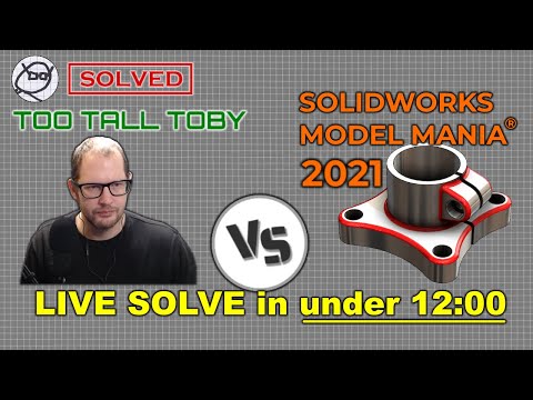 SOLIDWORKS EXPERT attempts to LIVE SOLVE Model Mania 2021