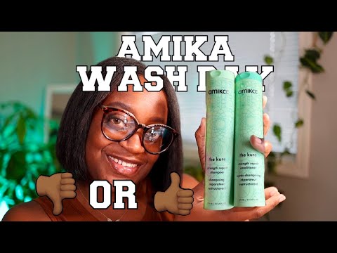 Relaxed Hair Wash Day- Damaged Hair Treatment- AMIKA THE KURE